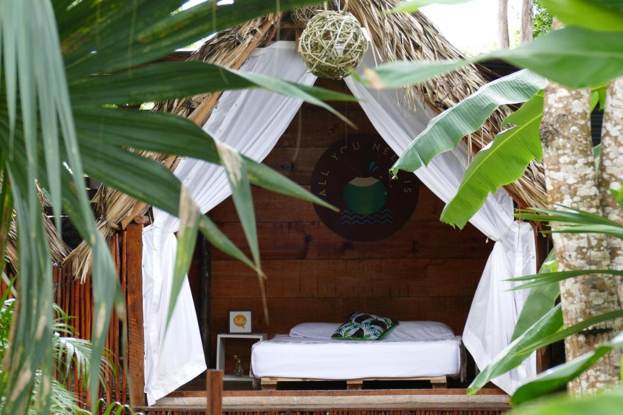 El Buho Bacalar Eco-Cabanas Hostal Ngoại thất bức ảnh