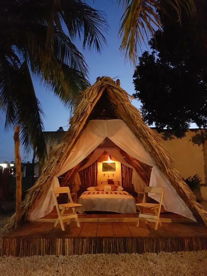 El Buho Bacalar Eco-Cabanas Hostal Ngoại thất bức ảnh