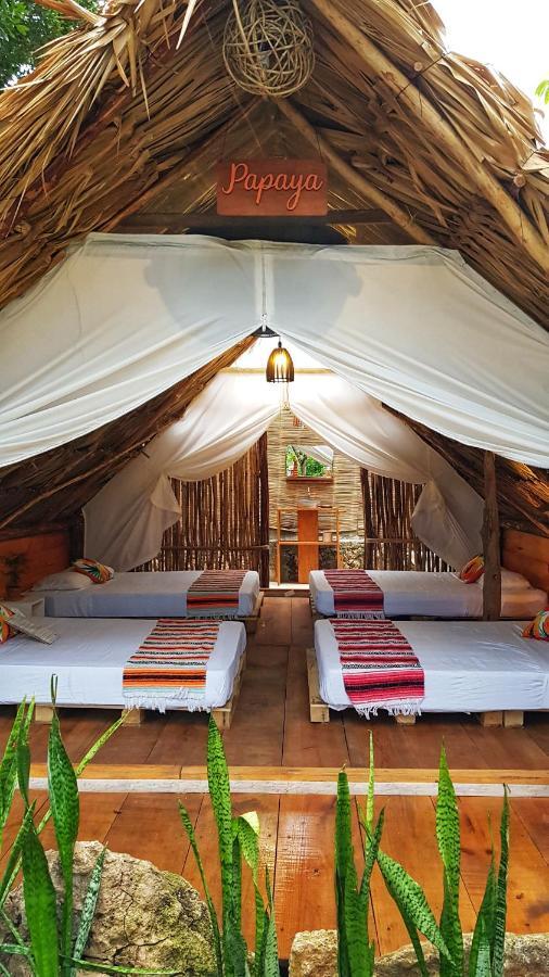 El Buho Bacalar Eco-Cabanas Hostal Ngoại thất bức ảnh